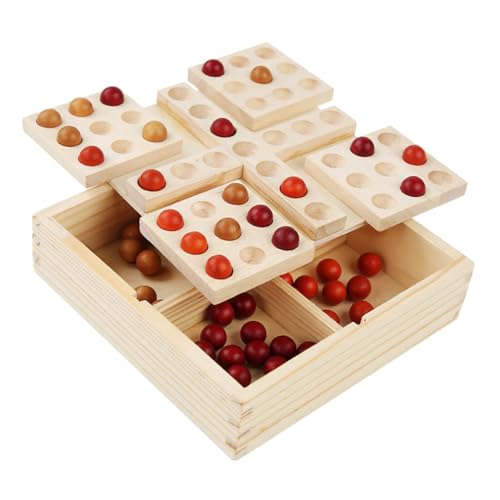 WOONEKY Rotierbares Fünf in Einer Reihe Holzschachspiel Lernspielzeug für Familien Robustes Mehrspieler Brettspiel aus Naturholz Sicherer Aufbewahrungsboden Indoor Outdoor WOONEKY Rotierbares Fünf in Einer Reihe Holzschachspiel Lernspielzeug für Familien Robustes Mehrspieler Brettspiel aus Naturholz Sicherer Aufbewahrungsboden Indoor Outdoor von WOONEKY