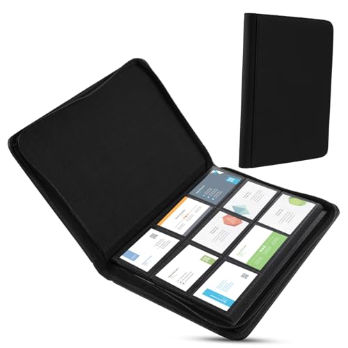 WOONEKY PU Sammelalbum Für Trading Cards Kartenhalter Buch Mit 10 Seiten 9 Fächern Pro Seite Karten Schutzhülle Für Sammelkarten PVC Material Idealer Organizer Für Sammler von WOONEKY