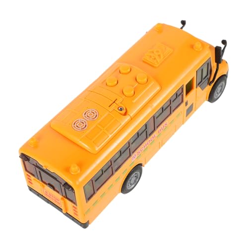 WOONEKY Schulbus Modell Schulbus Spielzeug Für Reibungsbetriebene Schulbus Minibus Modellautospielzeuge Diecast Schulbus Autospielzeug Schulbus Mini Pickup Truck Automodelle Im Maßstab von WOONEKY