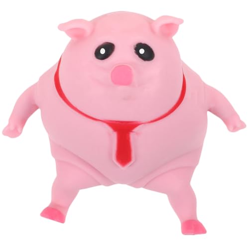 WOONEKY Squeeze- -Spielzeug Heman Spielzeug funnytoys Geburtstagsgeschenk Fun Toy Tierquetschspielzeug Schweinchen-Sinnesspielzeug lustige Stressbälle Schreibtisch Weltraumsand Rosa von WOONEKY