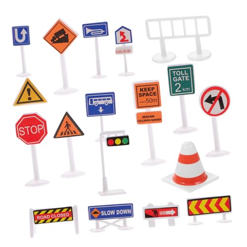 WOONEKY Teiliges Mini Verkehrszeichen Lernspielzeug Kunststoff Straßenverkehrsschilder Simulation für Pädagogisches zur Verkehrssicherheitserziehung Vielseitig und Sicher für Kleinkinder WOONEKY Teiliges Mini Verkehrszeichen Lernspielzeug Kunststoff Straßenverkehrsschilder Simulation für Pädagogisches zur Verkehrssicherheitserziehung Vielseitig und Sicher für Kleinkinder von WOONEKY