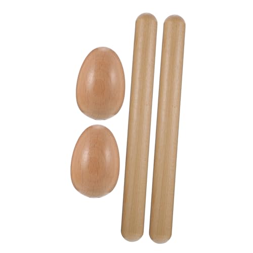 WOONEKY Teiliges Percussion Holz Rhythmussticks und Ei Shaker Glatte Oberfläche ohne Grat Sicher und Vielseitig für Musikalische Früherziehung und Mobiles WOONEKY Teiliges Percussion Holz Rhythmussticks und Ei Shaker Glatte Oberfläche ohne Grat Sicher und Vielseitig für Musikalische Früherziehung und Mobiles von WOONEKY