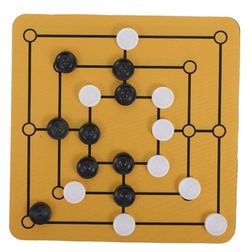 WOONEKY Traditionelles Nine Mens Morris Brettspiel Strategisches Desktop Spiel für Denkentwicklung und Freizeit Multifunktionales Tischspiel für Urlaub und Zuhause WOONEKY Traditionelles Nine Mens Morris Brettspiel Strategisches Desktop Spiel für Denkentwicklung und Freizeit Multifunktionales Tischspiel für Urlaub und Zuhause von WOONEKY
