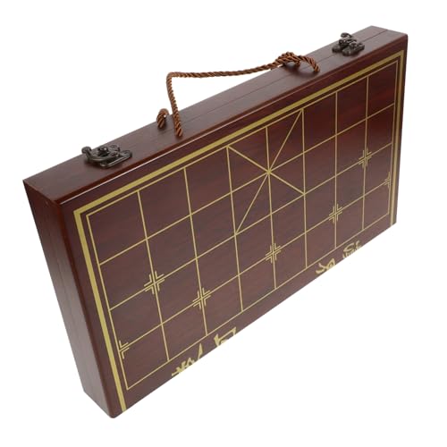 WOONEKY Tragbares Chinesisches Xiangqi Holz Schachset mit Integriertem Stauraum und Klappbarem Brett Langlebiges Naturholz Handliches Reise Schachspiel für Zuhause und Unterwegs WOONEKY Tragbares Chinesisches Xiangqi Holz Schachset mit Integriertem Stauraum und Klappbarem Brett Langlebiges Naturholz Handliches Reise Schachspiel für Zuhause und Unterwegs von WOONEKY