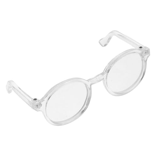 WOONEKY Transparente Puppenbrille Kunststoff Mini Brillen Accessoire für Puppen DIY Puppenkleidung Zubehör Runde Sonnenbrille für Puppen Styling und Verkleidung WOONEKY Transparente Puppenbrille Kunststoff Mini Brillen Accessoire für Puppen DIY Puppenkleidung Zubehör Runde Sonnenbrille für Puppen Styling und Verkleidung von WOONEKY