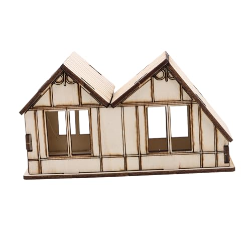 WOONEKY Unfertiges Holzhaus Modell Bausatz zum Bemalen Miniatur Holzpuzzle Lernspielzeug für Realistisches Bastelset für Sandkasten Dekoration und Kreative DIY Projekte WOONEKY Unfertiges Holzhaus Modell Bausatz zum Bemalen Miniatur Holzpuzzle Lernspielzeug für Realistisches Bastelset für Sandkasten Dekoration und Kreative DIY Projekte von WOONEKY