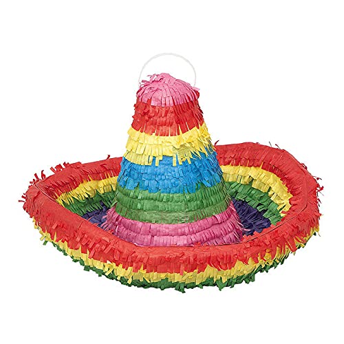 PAPSTAR NEU Pinata Sombrero Mexiko, für Kinder-Geburtstag & Party, Ideal zum Befüllen mit Süßigkeiten und Geschenken von PAPSTAR