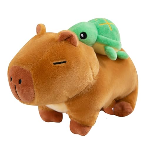 WORTA Capybara-Plüschtier, Süßes Capybara-Plüschtier Mit Schildkrötentasche Weiches Stofftier Geschenk for Mädchen Und Jungen Zimmerdeko von WORTA