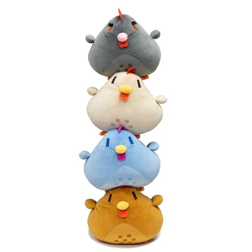 WORTA Huhn-Plüschtier, Videospiel-Valley-Huhn Kuscheltiere Weiches Plüschkissen Geschenk for Kinder Jungen Mädchen Und Als Heimdekoration(4pcs) von WORTA