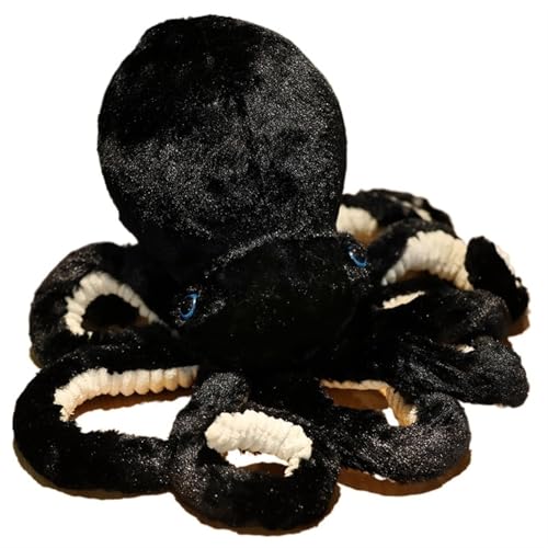 WORTA Kuscheltiere Oktopus Plüsch, Süßes Meereskrake-Plüschtier Interessantes Spielzeuggeschenk for Kindergeburtstag Mädchen Jungen Valentinstag(Black,30CM/11.8IN) von WORTA