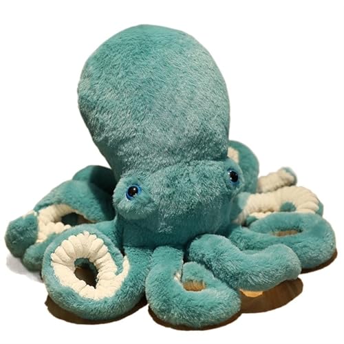 WORTA Kuscheltiere Oktopus Plüsch, Süßes Meereskrake-Plüschtier Interessantes Spielzeuggeschenk for Kindergeburtstag Mädchen Jungen Valentinstag(Green,30CM/11.8IN) von WORTA