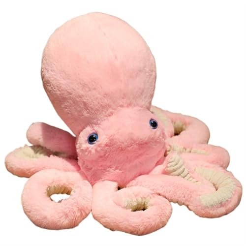 WORTA Kuscheltiere Oktopus Plüsch, Süßes Meereskrake-Plüschtier Interessantes Spielzeuggeschenk for Kindergeburtstag Mädchen Jungen Valentinstag(Pink,30CM/11.8IN) von WORTA