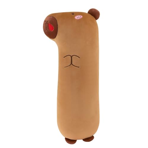 WORTA Langes Capybara-Plüschtier, Kawaii Capybara Kuscheltiere Weiches Plüschkissen Geschenke for Kinder Jungen Und Mädchen(Round Eyes,105CM/41.3IN) von WORTA