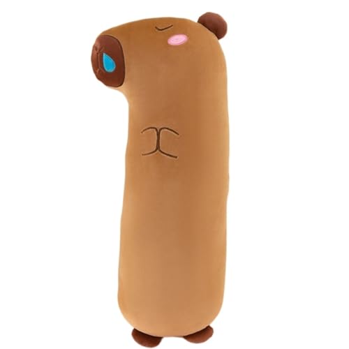 WORTA Langes Capybara-Plüschtier, Kawaii Capybara Kuscheltiere Weiches Plüschkissen Geschenke for Kinder Jungen Und Mädchen(Squinting,105CM/41.3IN) von WORTA