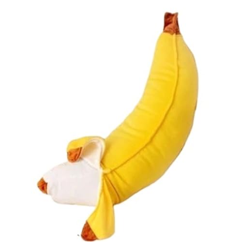 WORTA Simulation Bananen Kuscheltier, Bananenspielzeug Süßes Plüschtier Umarmungskissen Kuscheltiere Geschenk for Kinder Mädchen Und Jungen(50CM/19.6IN) von WORTA