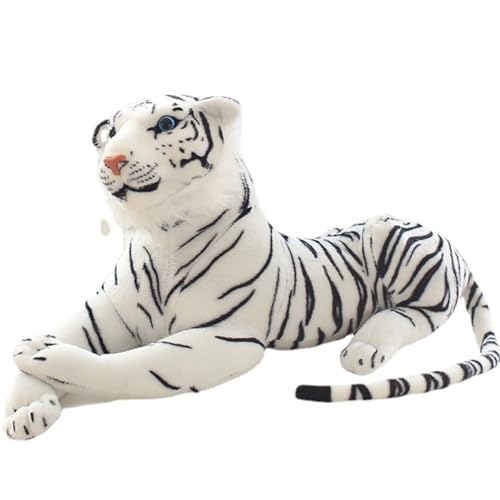 WORTA Simulation Tiger Plüsch, Süße Tiger Kuscheltiere Weiches Plüsch Umarmungskissen Geschenke for Kinder Jungen Mädchen(White,30CM/11.8IN) von WORTA