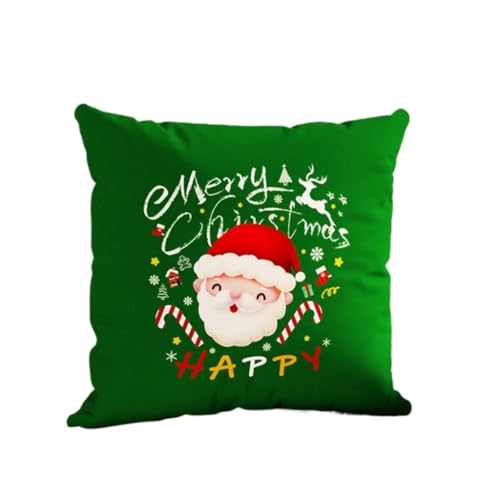 WOSHIXIAOKEAI Heimkissen Weihnachten Kissen Cartoon Weihnachten Stil Kissenbezug Wohnzimmer Sofa Büro Auto Kissen Urlaub Geschenk Dekorative Kissen Kissen(B,40X40cm) von WOSHIXIAOKEAI