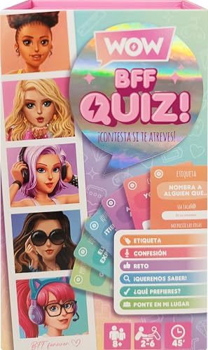 WOW GENERATION Wow BBF Quiz, lustiges Kartenspiel für Freunde, ideal für Pyjamas und Partys, 2+ Spieler, interaktive Fragen wie ich nie und gestehe von WOW GENERATION