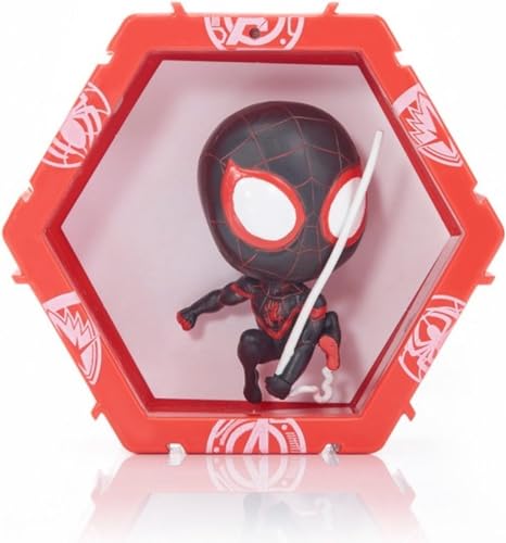 WOW! PODS Avengers Figuren - Spider Man Miles Morales Figur | Avengers Fanartikel Offizielle Marvel Legends Superhelden Leuchtende Wackelfigur | Marvel Fanartikel Sammelspielzeug von WOW! PODS