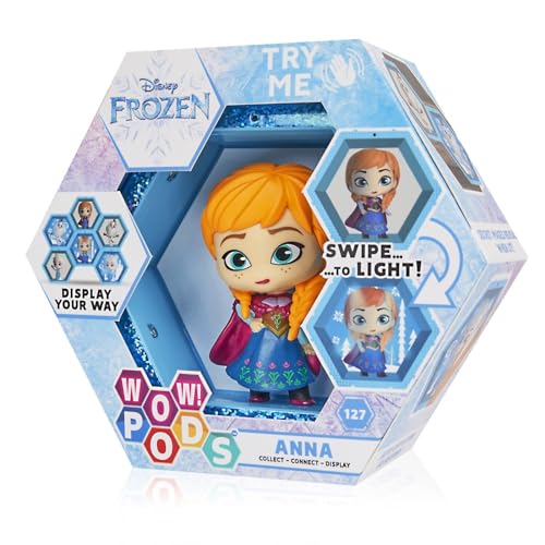 WOW! PODS Disney Figuren Eisprinzessin 2 - Anna | Offizielle Disney Anna Figur Leuchtende Wackelfigur zum Sammeln von WOW! PODS