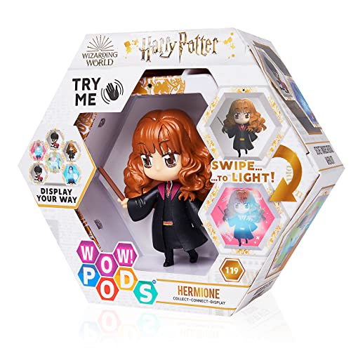 WOW! PODS - Harry Potter Wizarding World Harry Potter Figuren | Leuchtende Hermine Granger Wackelfigur | Offizielle Harry Potter Fanartikel Harry Potter Geschenke Harry Potter Spielzeug Sammelfiguren von WOW! PODS