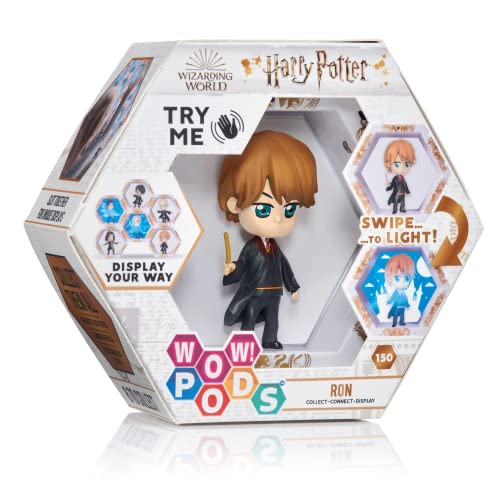 WOW! PODS Harry Potter Zauberwelt beleuchtete Wackelkopf-Figur Serie 2 | Offizielles Sammlerstück – Ron Weasley mit mysteriösem Licht offenbarung | Sammeln Sie verbinden und präsentieren von WOW! PODS