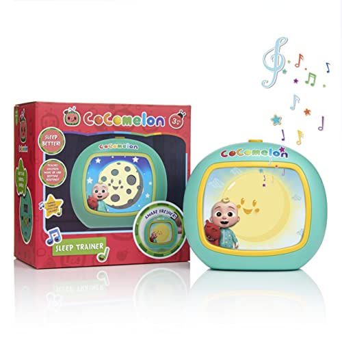 WOW! STUFF CoComelon JJ Schlaftrainer-Uhr mit singender Musik, Vorschul-Lernspielzeug, das 3 Kinderreime spielt, für Kleinkinder, Mädchen und Jungen, Alter 2, 3, 4 und 5, Mehrfarbig von WOW! STUFF