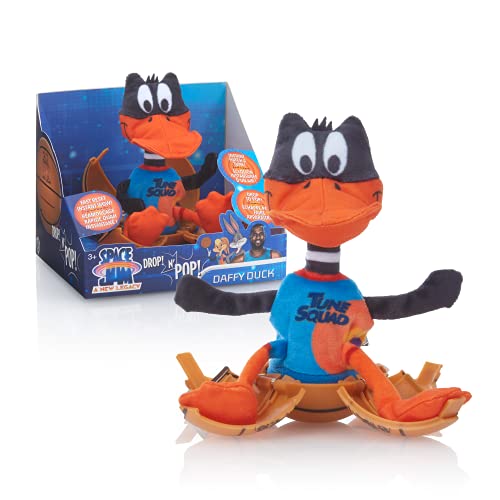 WOW! STUFF Drop 'n Daffy Duck Space Jam: A New Legacy | Basketball Pop-Up Plüsch | Offizielle Film-Sammlerstücke, Spielzeug und Geschenke für Jungen und Mädchen ab 5 Jahren von WOW! STUFF