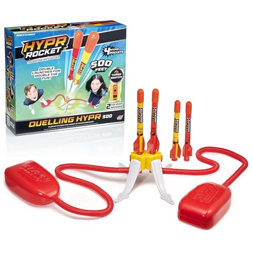 WOW! STUFF Hypr Duelling Battle Rocket | Massiver Flug bis zu 500 Fuß | 4 Raketen | Garten im Freien oder Garten | Spielzeug und Geschenk für Kinder, Familien, Jungen und Mädchen von WOW! STUFF