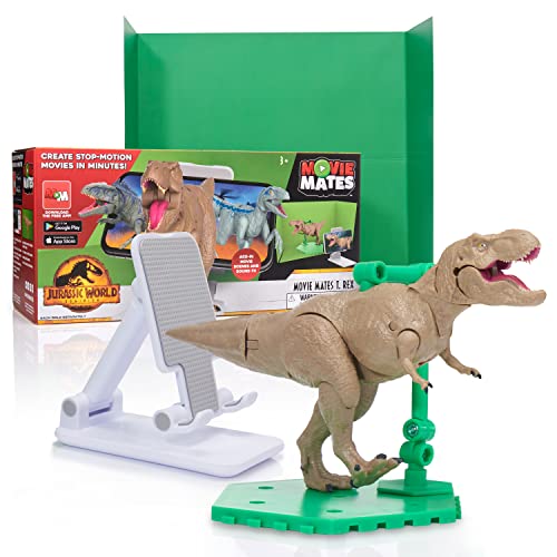 WOW! STUFF Jurassic World MovieMates Dinosaurier-Spielzeug, T-Rex-Actionfigur, Hyper beweglich und App, offizielles Jurassic World und Dominion Dinosaurier-Spielzeug für Kinder ab 7 Jahren von WOW! STUFF