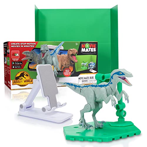 WOW! STUFF Jurassic World MovieMates Dinosaurier-Spielzeug, Blaue Actionfigur, Hyper beweglich und App, offizielles Jurassic World und Dominion Dinosaurier-Spielzeug für Kinder ab 3 Jahren von WOW! STUFF