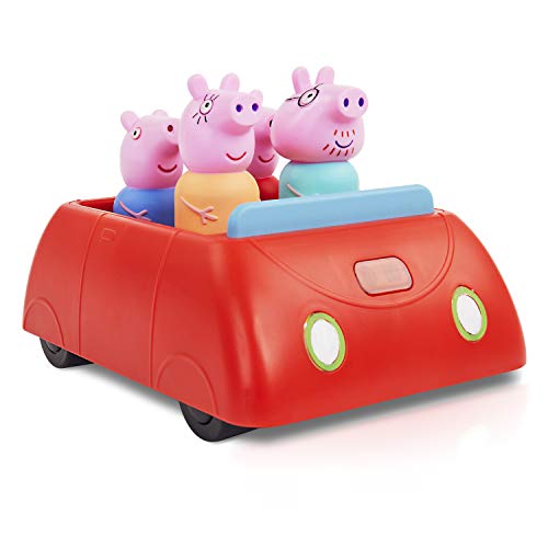 WOW! STUFF Pig Peppas Schlaues Auto Interaktives Peppa Wutz Spielzeug für Vorschulkinder mit Lichtern und Geräuschen, Red von WOW! STUFF