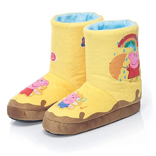 WOW! STUFF Peppa Pig Toys Schlammige Pfützenstiefel, interaktive, tragbare gelbe Gummistiefel mit Sound und Musik, die beim Gehen oder Laufen aktiviert Werden, ideal für aktive Rollenspiele und von WOW! STUFF