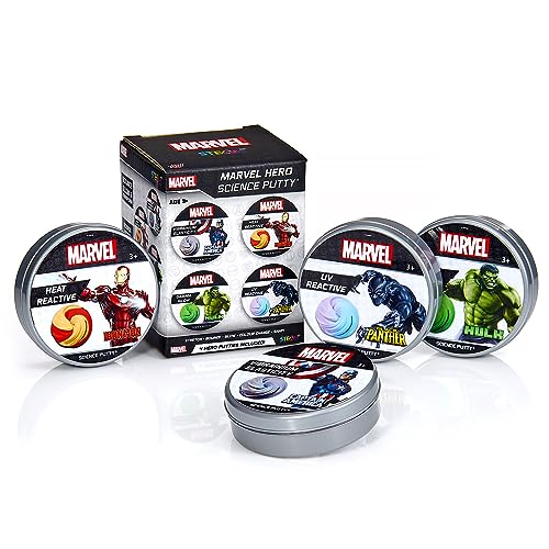 WOW! STUFF Putty Assortment 4 Pack Marvel Science Knet-Sortiment, 4 Stück von WOW! STUFF