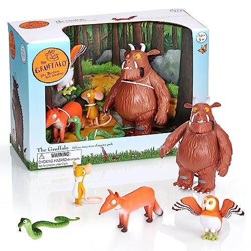 WOW! STUFF The Gruffalo Story Time Family Pack New Edition | Offizielle Spielzeugcharaktere Spielen Julia Donaldson und Axel Scheffler Childrens Books and Filme von WOW! STUFF