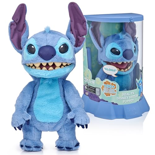 WOW! STUFF: Real FX Disney Stitch Puppet - 45,7 cm Animatronic Plüsch, über 100 Action- und Soundkombinationen, sieht realistisch aus, klingt realistisch! 1. Auflage, ab 6 Jahren von WOW! STUFF