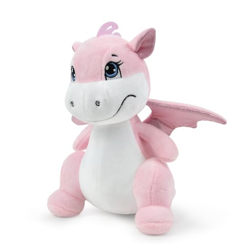 WP Merchandise - Baby Pink Dragon Melissa Soft Plush Toy, 21cm (Stuffed Animal Toys - Gifts for Kids - For All Ages) von WP Merchandise