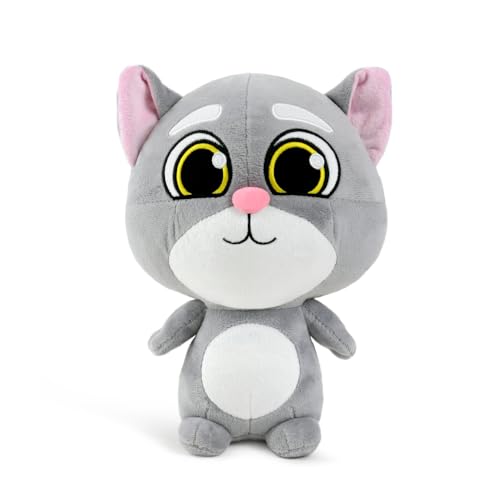 WP Merchandise - Cute Grey Kitty Cat Oliver Soft Plush Toy, 28cm (Stuffed Animal Toys | Gifts for Kids & Adults | For All Ages) von WP Merchandise