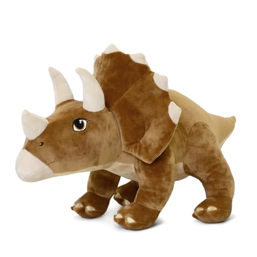 WP Merchandise - Dinosaurier Triceratops Daisy weiches Plüschtier, 47 cm (Stofftierspielzeug | Geschenke für Kinder & Erwachsene | Für jedes Alter) von WP Merchandise