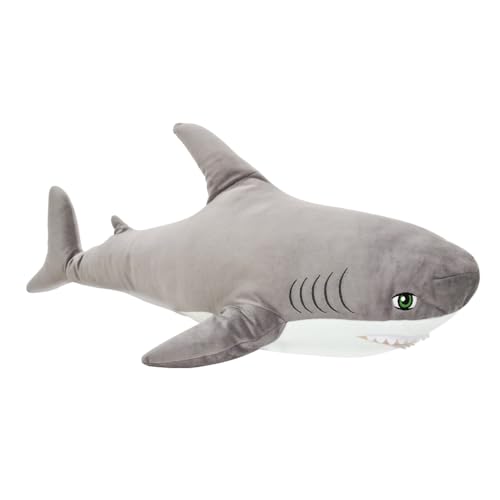 WP Merchandise - Great White Shark Big Soft Plush Toy 100cm (Stuffed Animal Toys - Gifts for Kids - For All Ages) von WP Merchandise