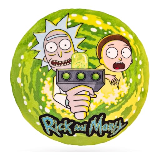 WP Merchandise - RICK AND MORTY - Auf der Suche nach Abenteuer Dekokissen, 36 cm (Plüsch weiches Wurfkissen) von WP Merchandise