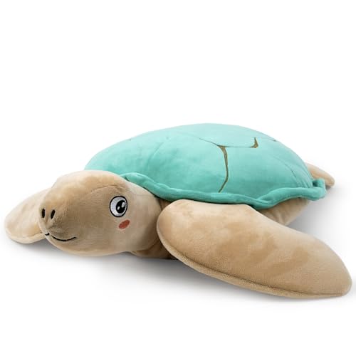 WP Merchandise - Turtle Yasha weiches Plüsch-Dekospielzeugkissen, 50 cm (Stofftier Spielzeug | Geschenke für Kinder und Erwachsene | Für alle Altersgruppen) von WP Merchandise