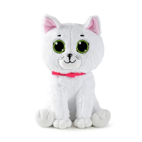 WP Merchandise - White Kitty Cat Snowflake Soft Plush Toy, 31 cm (Stuffed Animal Toys | Gifts for Kids & Adults | For All Ages) von WP Merchandise