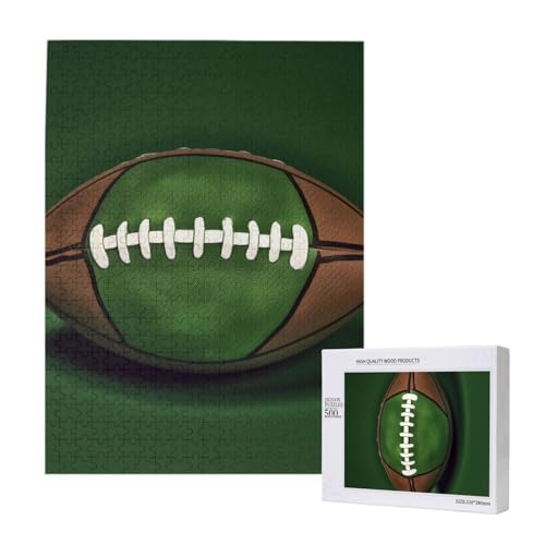 Fußball Grün Bedrucktes Puzzle mit Aufbewahrungsbox, Holzpuzzle für Erwachsene und Kinder, 500 Teile Familienspaß, dekoratives Spiel Fußball Grün Bedrucktes Puzzle mit Aufbewahrungsbox, Holzpuzzle für Erwachsene und Kinder, 500 Teile Familienspaß, dekoratives Spiel von WPUTY
