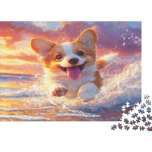 Corgi Puzzlespiel 1000 Teile Puzzle Für Erwachsene Und Kinder Ab 14 Jahren, Puzzle Erwachsenen Puzzlespi Puzzel 1000pcs (75x50cm) von WQIRALFEX