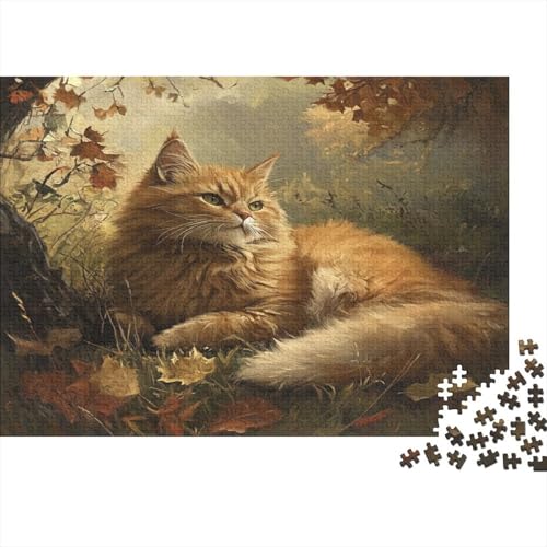 Norwegische Waldkatze Puzzlespiel 1000 Teile Für Erwachsene, Einzigartige Kunstwerke Und Vorlage - Geburtstagsgeschenk - Spaßige Puzzles Mit Überraschung Von Puzzle in A Bag Puzzel 1000pcs (75x50cm) von WQIRALFEX