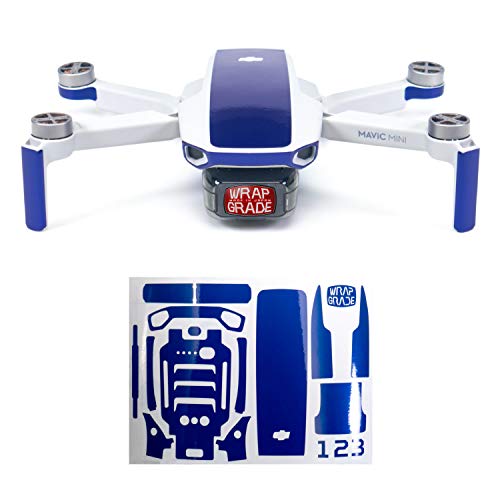 WRAPGRADE Skin kompatibel mit DJI Mavic Mini | Accent Color (STRATOSPHERE BLUE) von WRAPGRADE