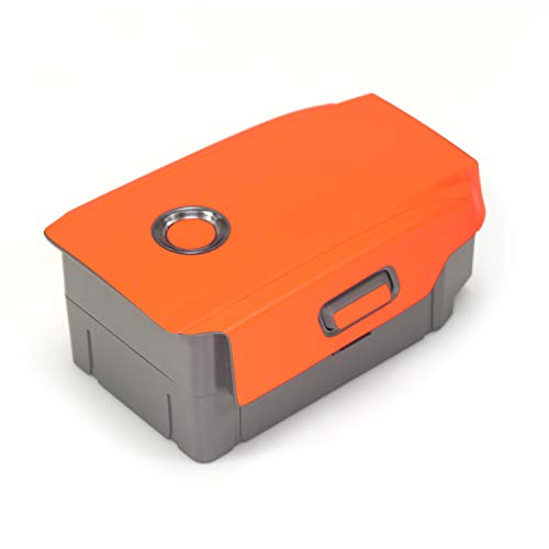 WRAPGRADE Skin kompatibel mit DJI Mavic2 | 2 Batterien (NEON ORANGE) von WRAPGRADE