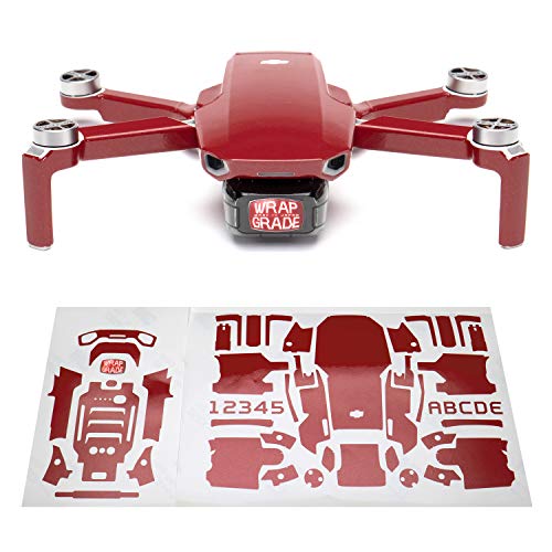 Wrapgrade Skin Sticker Set Kompatibel mit DJI Mini 2 (Japan RED) von WRAPGRADE