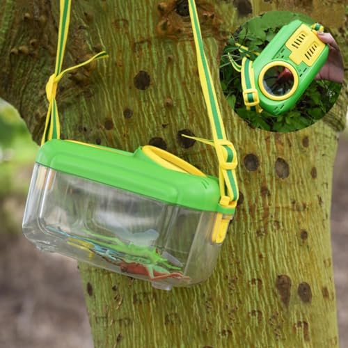 Insektenfänger-Set, Insektensammel-Set, Outdoor-Natur-Set mit Pinzette, Fang- und Butte-Käfig-Clip-Fang, Tiernetz von WRIBZD